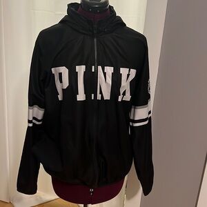 PINK Victoria’s Secret Zip-up Jacket Women’s XS, Hood Can Be Zipped Away